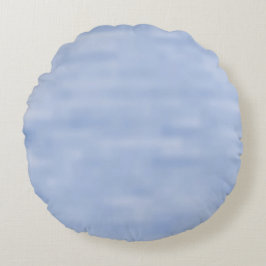 Minimalistisches blaues Himmel abstraktes Muster n Rundes Kissen