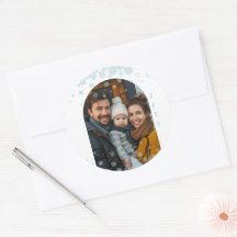 Minimalistisches blaues Schneeflocken-Foto