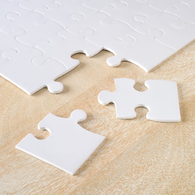 Minimalistisches Blumen-Frauenprofil-Puzzle Puzzle (Seite)