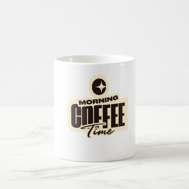 Minimalistisches Blumenmuster Keramikbecher - Salb Kaffeetasse (Mittel)