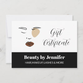 Minimalistisches boho beauty black geschenkgutsche