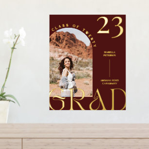 Minimalistisches Boho-Chic-Arch-Frame-Abschluss-Fo Foliendrucke