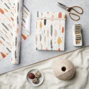 Minimalistisches Boho-Geschenkpapier Geschenkpapier