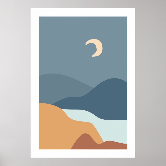 Minimalistisches Boho-Poster Poster (Vorne)