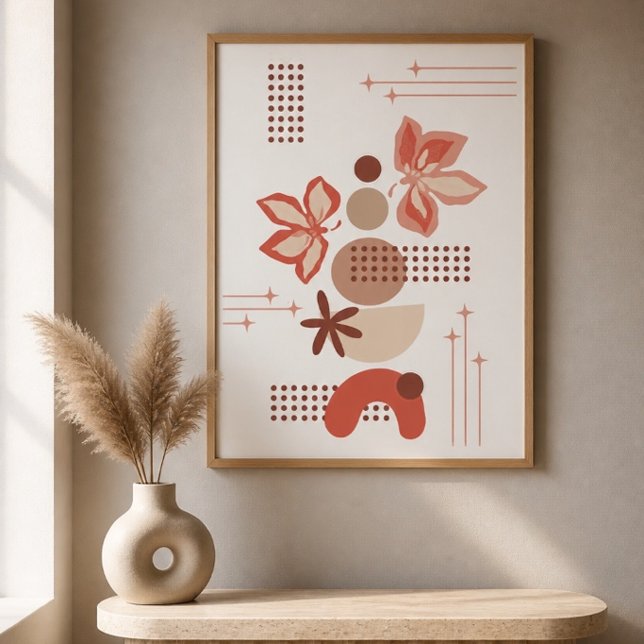 Minimalistisches Botanisches Abstraktes Poster (Von Creator hochgeladen)