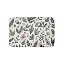 Minimalistisches botanisches Blatt- und Knospendes