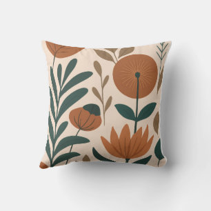 Minimalistisches botanisches Kissen