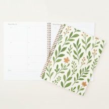 Minimalistisches botanisches Muster mit grünen Blä