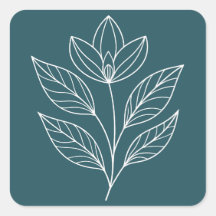 Minimalistisches botanisches Thema