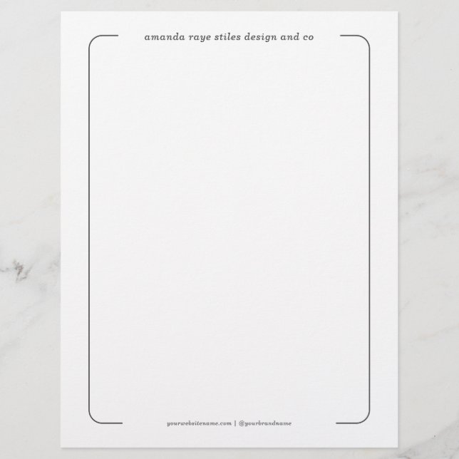 Minimalistisches Branding Design Studio Flyer (Vorne)