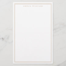 Minimalistisches braunes Monogramm mit zwei Ränder
