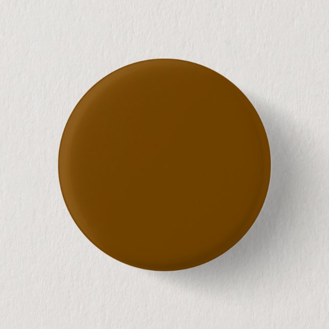 Minimalistisches braunes rundes Knopfdesign Button (Vorderseite)