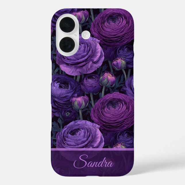 Minimalistisches Brautjungfern-Geschenk Ranunculus Case-Mate iPhone Hülle (Rückseite)