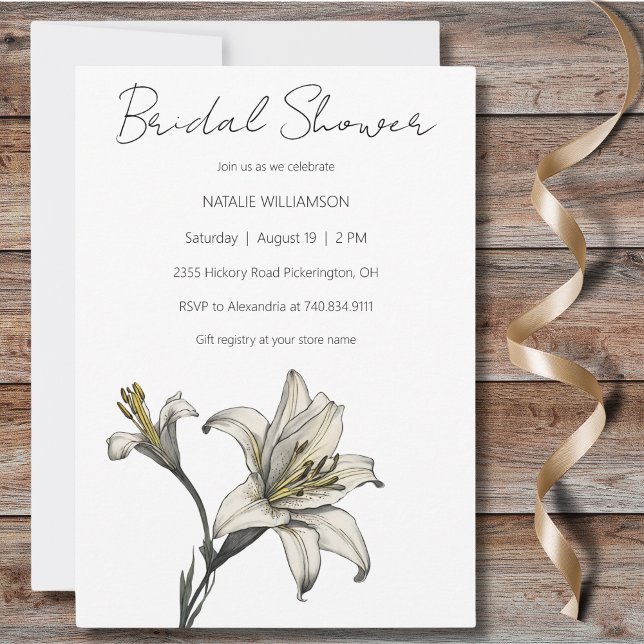 Minimalistisches Brautparty Einladung (Von Creator hochgeladen)