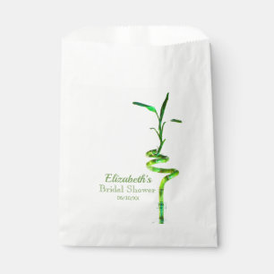 Minimalistisches Brautparty Spiraled Lucky Bamboo  Geschenktütchen
