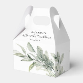 Minimalistisches Brautparty von Eukalyptus bei Sag Geschenkschachtel