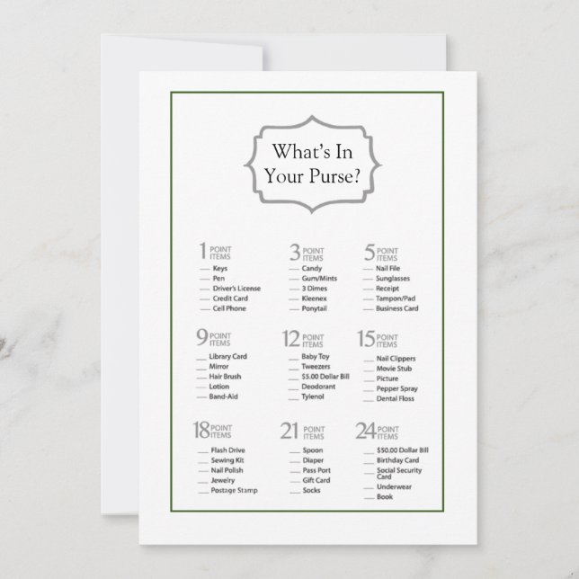 Minimalistisches Brautparty, was in Ihrer Hand ist Einladung (Vorderseite)