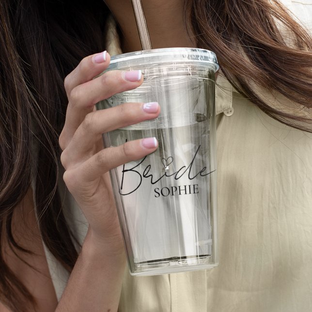 Minimalistisches Bridge-Design | Individuelle Name Acryltrinkbecher (Von Creator hochgeladen)