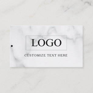 Minimalistisches Business-Logo-Kleidungsetikett An Visitenkarte