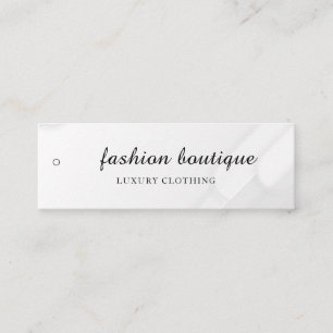 Minimalistisches Business-Logo-Kleidungslabel-Anha Mini Visitenkarte