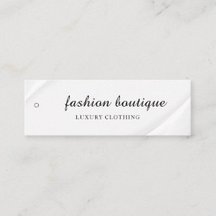 Minimalistisches Business-Logo-Kleidungslabel-Anha Mini Visitenkarte