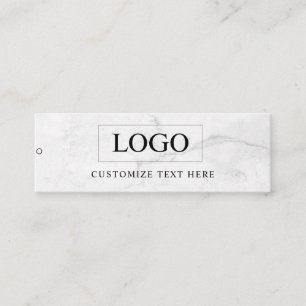 Minimalistisches Business-Logo-Kleidungslabel-Anhä Mini Visitenkarte