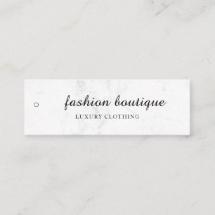 Minimalistisches Business-Logo-Kleidungslabel Anhä Mini Visitenkarte