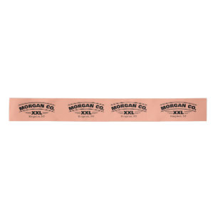 Minimalistisches Business-Logo-Label Kleidung Satinband