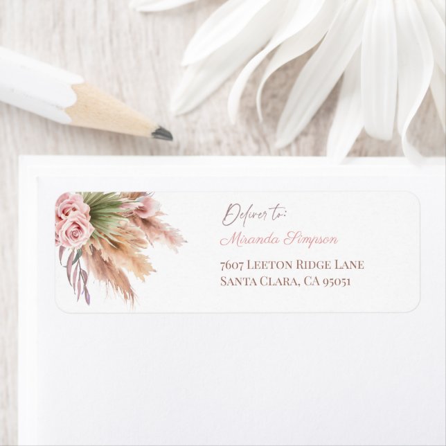 Minimalistisches Callygrafy Script Boho Pampass Gr (Insitu)