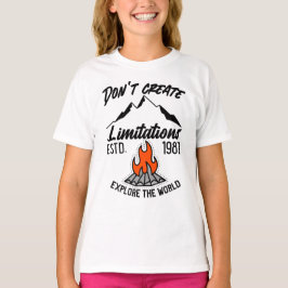 Minimalistisches Campfire Icon Design, Camping T-Shirt