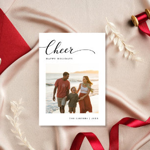 Minimalistisches Chef Modernes Beach Family Foto Feiertagskarte
