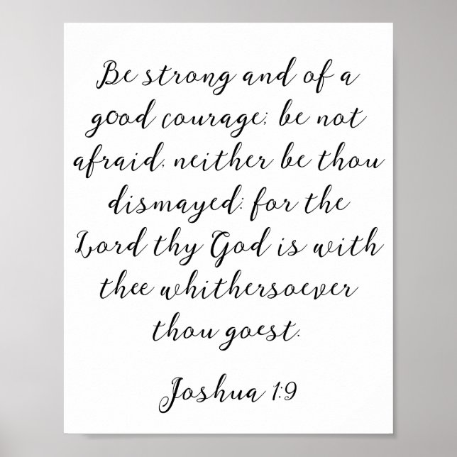 Minimalistisches Christliches Angebot Poster (Vorne)