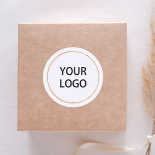 Minimalistisches Circle Logo Classic Round Aufkleb Runder Aufkleber