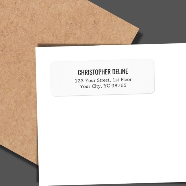 Minimalistisches Classic-Elegantes White Label (Von Creator hochgeladen)