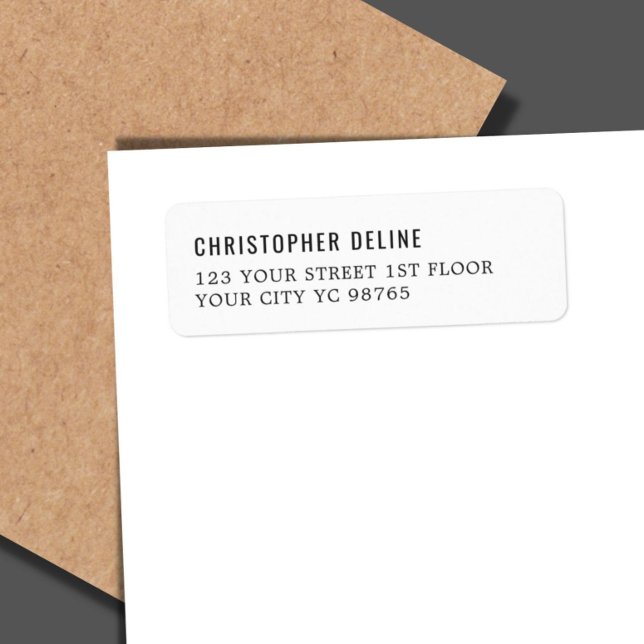 Minimalistisches Classic-Elegantes White Label (Von Creator hochgeladen)