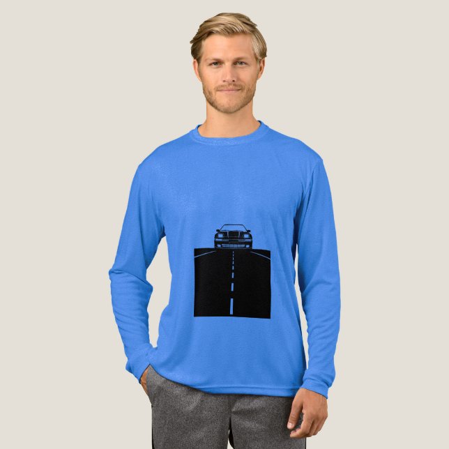 Minimalistisches Computer-Hardware-Schaltplan-Tech Tri-Blend Shirt (Volle Vorderseite)