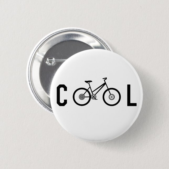 Minimalistisches Cooles Fahrrad-Geschenk Button (Vorne & Hinten)