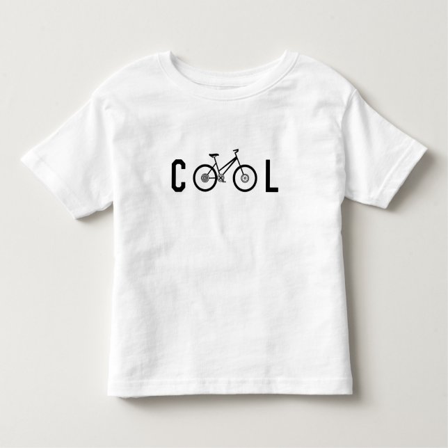 Minimalistisches Cooles Fahrrad-Geschenk Kleinkind T-shirt (Vorderseite)