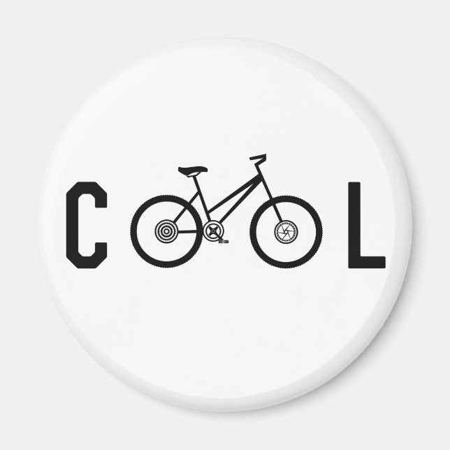 Minimalistisches Cooles Fahrrad-Geschenk Magnet (Vorne)