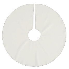 Minimalistisches, cremefarbenes schlicht elegantes polyester weihnachtsbaumdecke