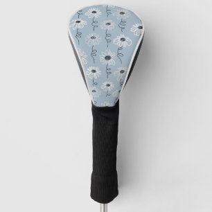 Minimalistisches Daisy-Blumenmuster (7) Golf Headcover