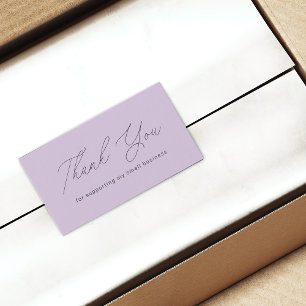Minimalistisches Danke für die Unterstützung des k Visitenkarte