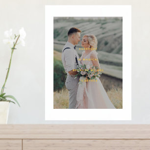 Minimalistisches DankesFoto mit Gold Foliendrucke