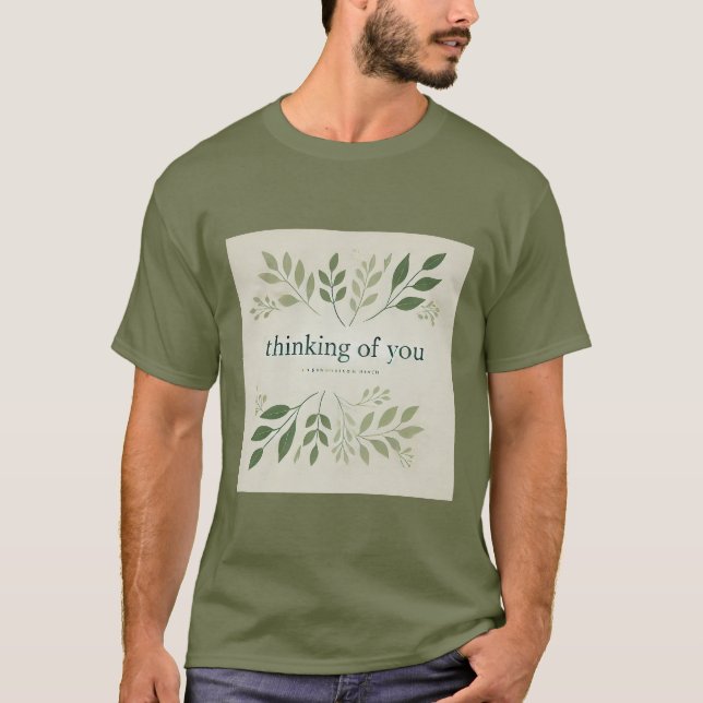 Minimalistisches Denken für Männer T-Shirt (Vorderseite)