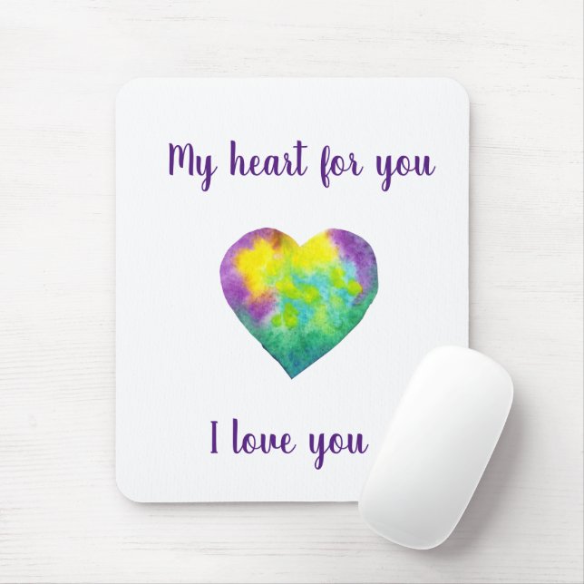 Minimalistisches Design I Liebe Mousepad (Mit Mouse)