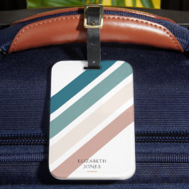 Minimalistisches Design in Pastellfarben Gepäckanhänger