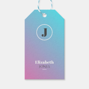 Minimalistisches Design in Pastellfarben Geschenkanhänger