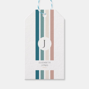 Minimalistisches Design in Pastellfarben Geschenkanhänger