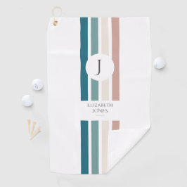 Minimalistisches Design in Pastellfarben Golfhandtuch