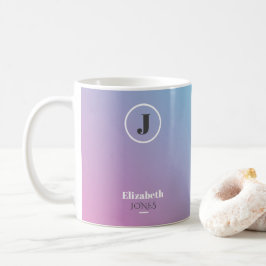 Minimalistisches Design in Pastellfarben Kaffeetasse